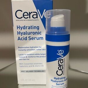 Cerave Hydrating Hyaluronic Acid Serum - White and Blue 1 fl oz